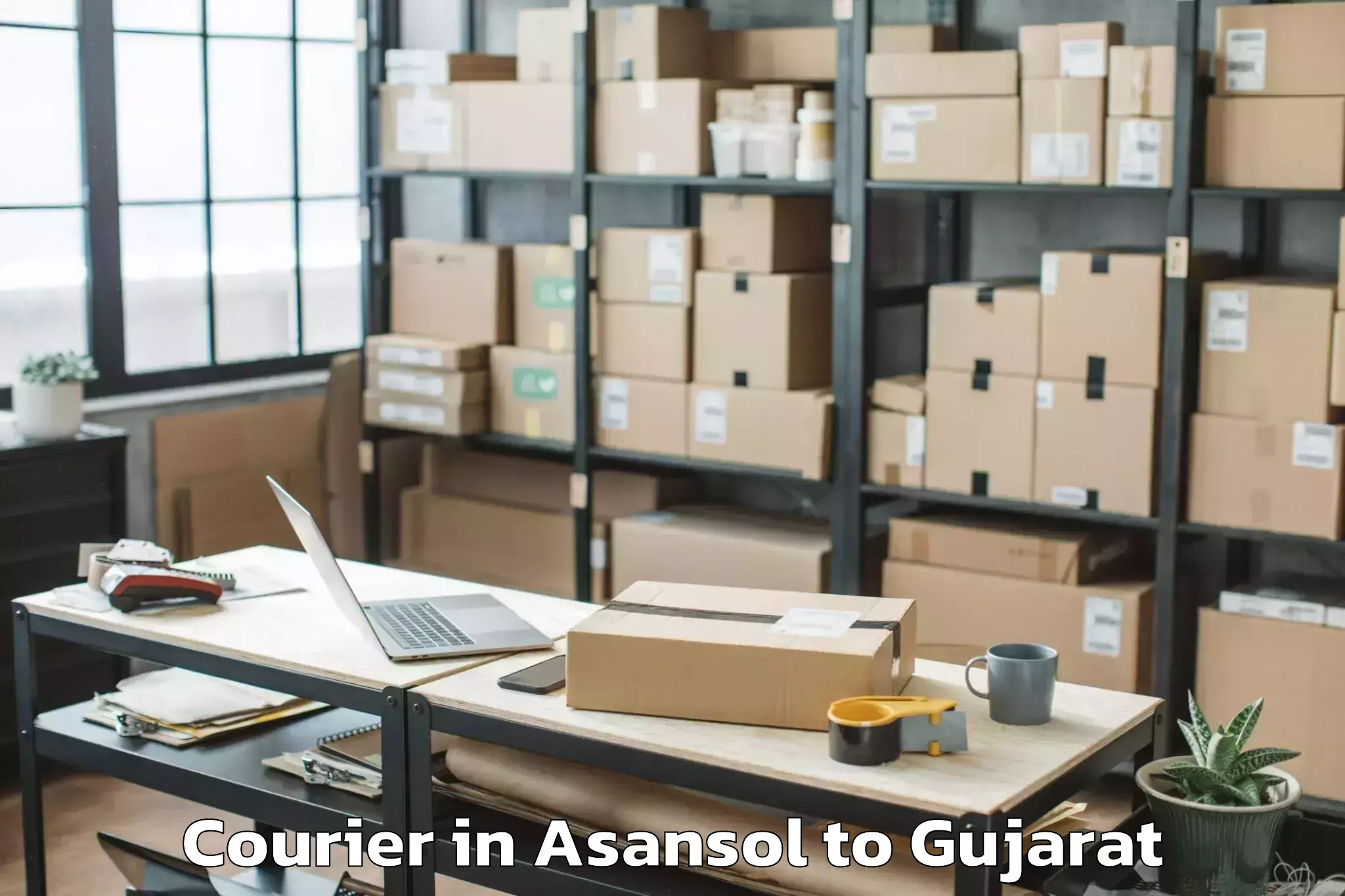 Professional Asansol to Netrang Courier